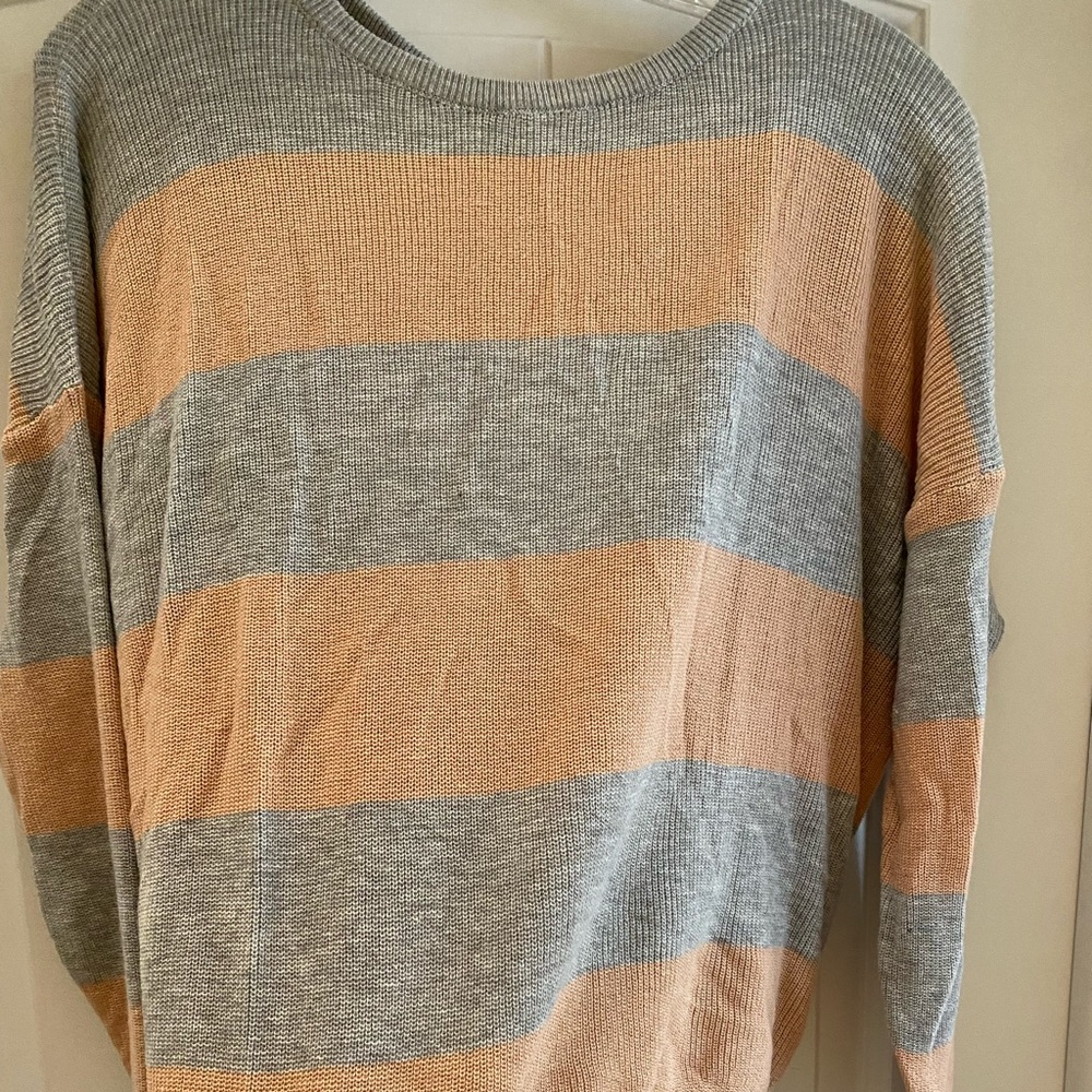 Back Open Drape Sweater M - image 4